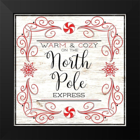 North Peppermint Pole I Black Modern Wood Framed Art Print by Metz, Andi