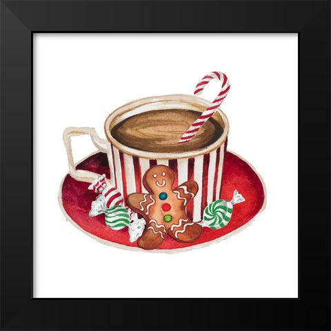 Gingerbread and a Mug Full of Cocoa III Black Modern Wood Framed Art Print by Medley, Elizabeth