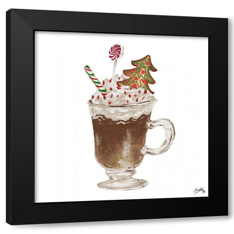 Gingerbread and a Mug Full of Cocoa IV Black Modern Wood Framed Art Print with Double Matting by Medley, Elizabeth