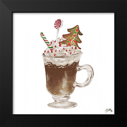 Gingerbread and a Mug Full of Cocoa IV Black Modern Wood Framed Art Print by Medley, Elizabeth