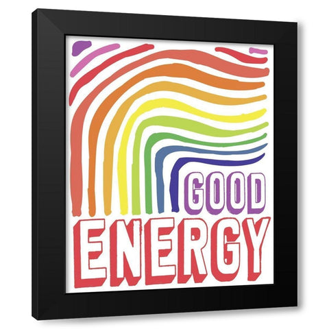 Good Energy Black Modern Wood Framed Art Print with Double Matting by Medley, Elizabeth