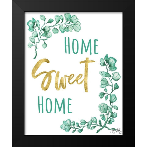 Home Sweet Home Black Modern Wood Framed Art Print by Medley, Elizabeth