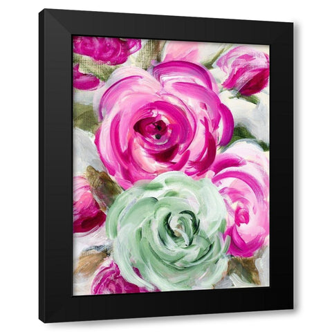 Late Summer Garden Black Modern Wood Framed Art Print by Loreth, Lanie