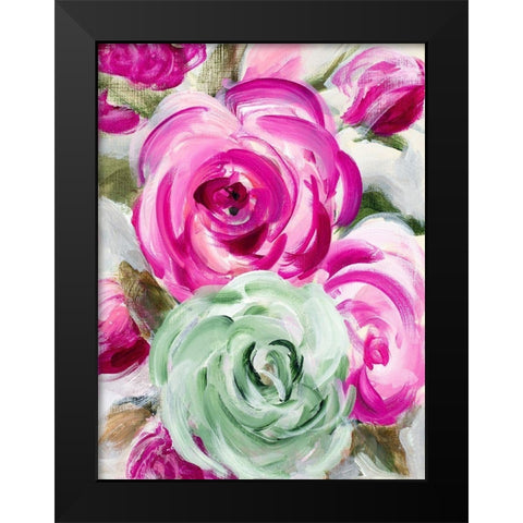 Late Summer Garden Black Modern Wood Framed Art Print by Loreth, Lanie