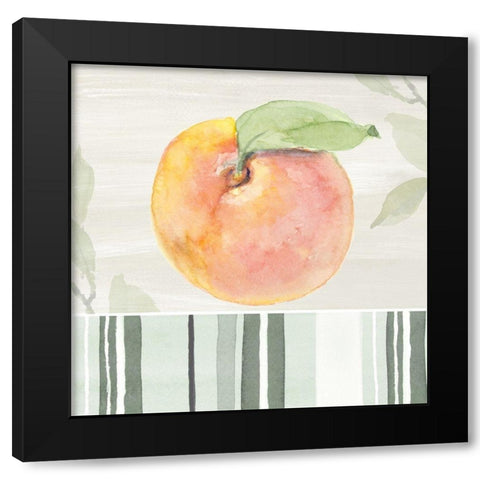 Une Peche I Black Modern Wood Framed Art Print with Double Matting by Loreth, Lanie