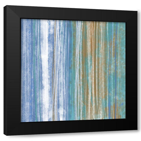 Donegal Abstract I Black Modern Wood Framed Art Print with Double Matting by Meneely, Dan