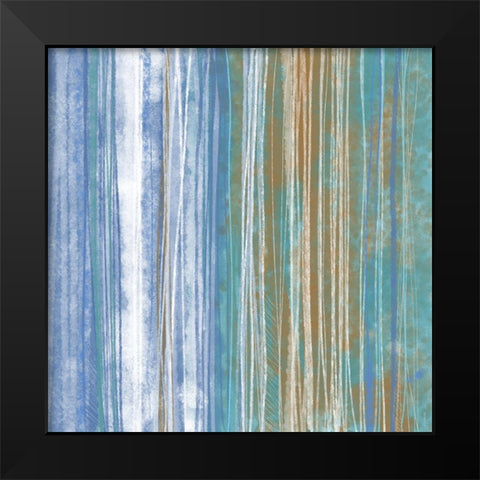 Donegal Abstract I Black Modern Wood Framed Art Print by Meneely, Dan