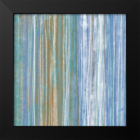 Donegal Abstract II Black Modern Wood Framed Art Print by Meneely, Dan