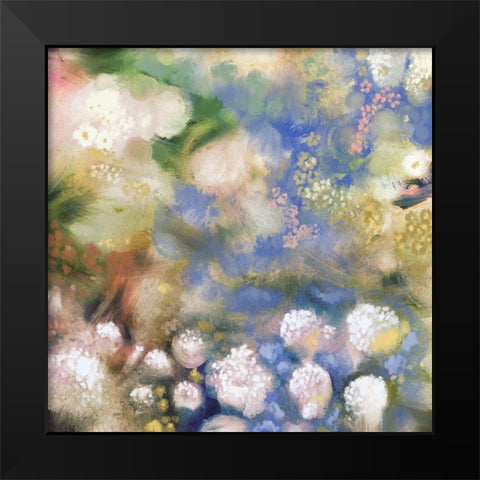 Flower Impression I Black Modern Wood Framed Art Print by Meneely, Dan