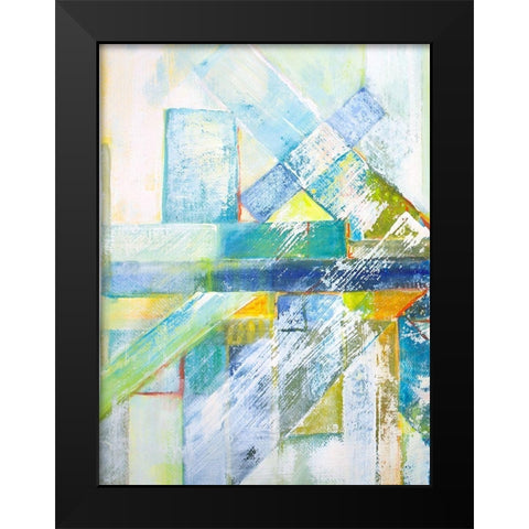 Summerview Abstract  I Black Modern Wood Framed Art Print by Diannart