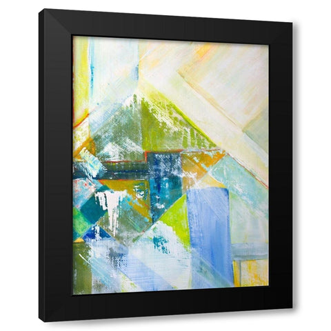 Summerview Abstract II Black Modern Wood Framed Art Print by Diannart