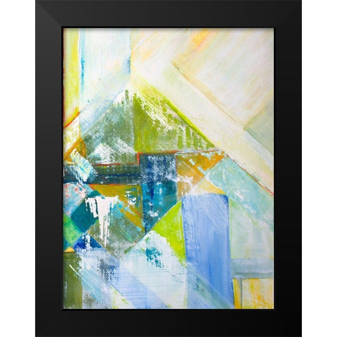 Summerview Abstract II Black Modern Wood Framed Art Print by Diannart