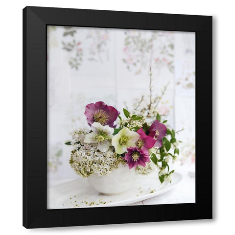 Soft And Elegant Black Modern Wood Framed Art Print by Gardner, Sarah