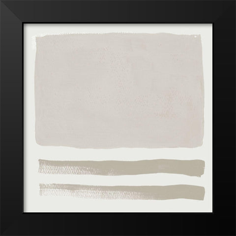 Gray Space Abstract I Black Modern Wood Framed Art Print by Pinto, Patricia