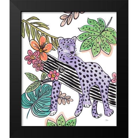 Jungle Aesthetic Black Modern Wood Framed Art Print by Pinto, Patricia