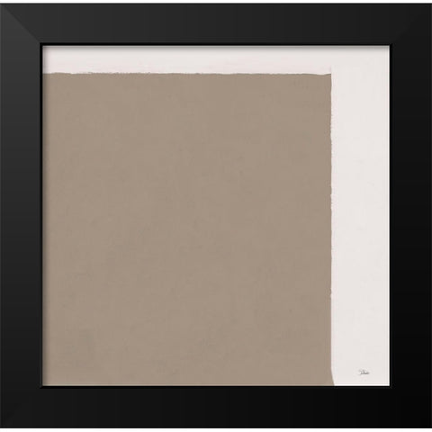 Neutral Block Abstract Black Modern Wood Framed Art Print by Pinto, Patricia
