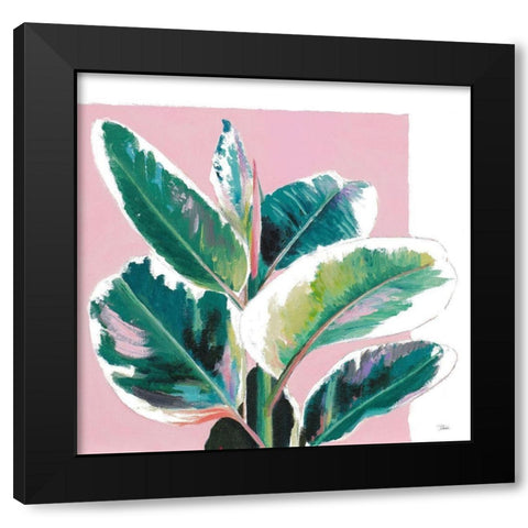 New Tropics I Black Modern Wood Framed Art Print with Double Matting by Pinto, Patricia