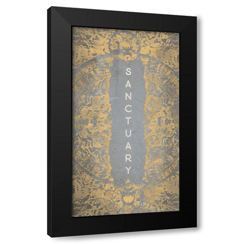 Sanctuary Black Modern Wood Framed Art Print by Meneely, Dan