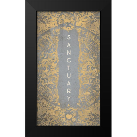Sanctuary Black Modern Wood Framed Art Print by Meneely, Dan