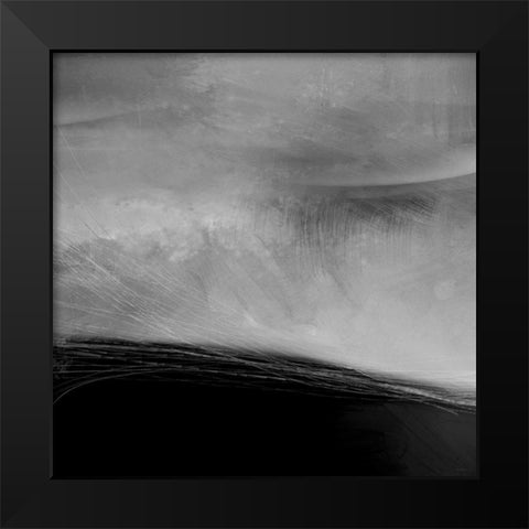 Moonlight II Black Modern Wood Framed Art Print by Meneely, Dan