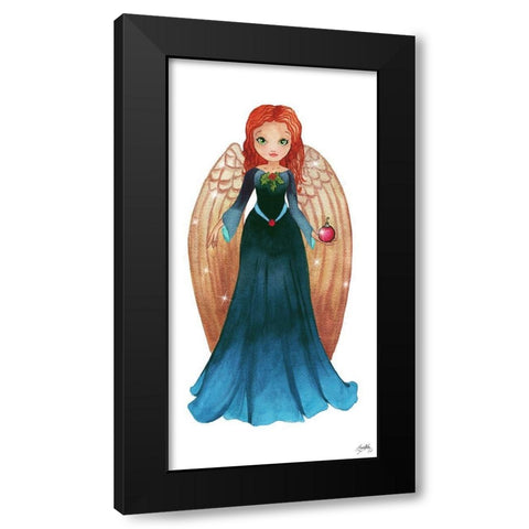 Christmas Angel III Black Modern Wood Framed Art Print by Medley, Elizabeth