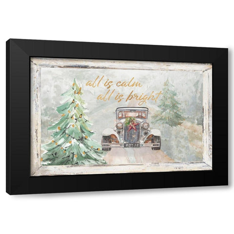 All Is Calm Black Modern Wood Framed Art Print by Pinto, Patricia