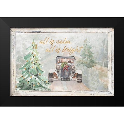 All Is Calm Black Modern Wood Framed Art Print by Pinto, Patricia