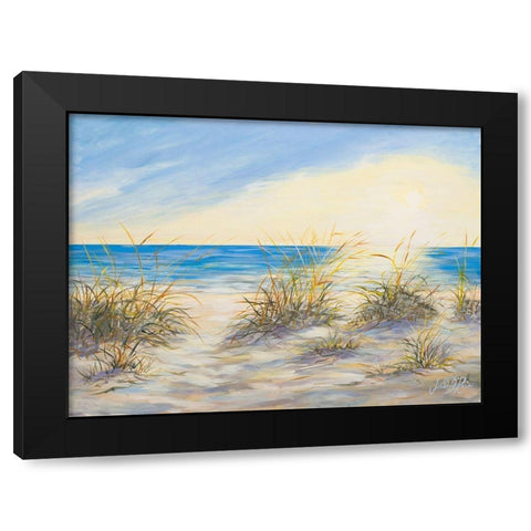 Coastal Sunrise Black Modern Wood Framed Art Print by DeRice, Julie