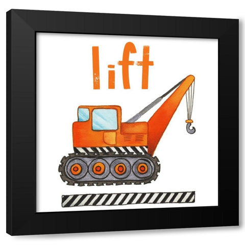 Lift Black Modern Wood Framed Art Print by Medley, Elizabeth