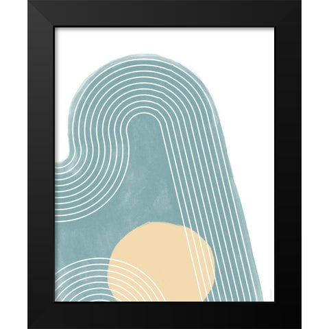 Mod I Black Modern Wood Framed Art Print by Meneely, Dan