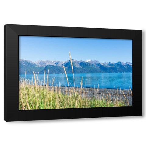 Alaskan Shorelines Black Modern Wood Framed Art Print by Wilson, Kali