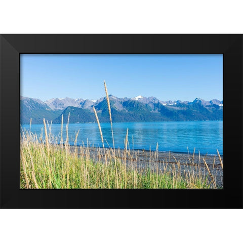 Alaskan Shorelines Black Modern Wood Framed Art Print by Wilson, Kali