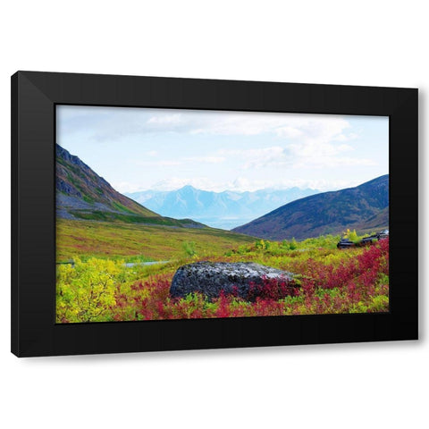 The Valley Black Modern Wood Framed Art Print with Double Matting by Wilson, Kali