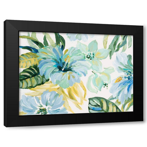 Captivating Tropical Blooms I Black Modern Wood Framed Art Print with Double Matting by Loreth, Lanie