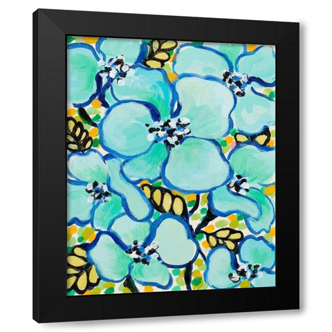 Tropical Days I Black Modern Wood Framed Art Print with Double Matting by Loreth, Lanie