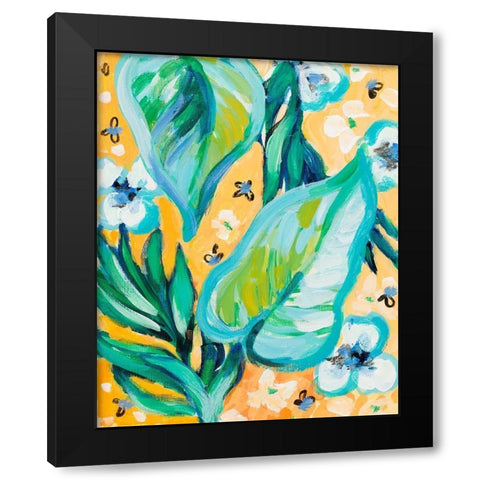 Tropical Days II Black Modern Wood Framed Art Print with Double Matting by Loreth, Lanie