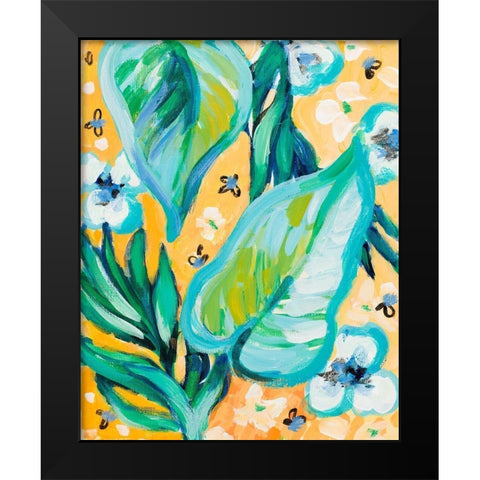 Tropical Days II Black Modern Wood Framed Art Print by Loreth, Lanie
