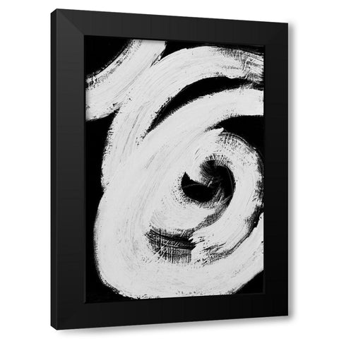 Loosely Intertwined I Black Modern Wood Framed Art Print by Pattinian, Merri