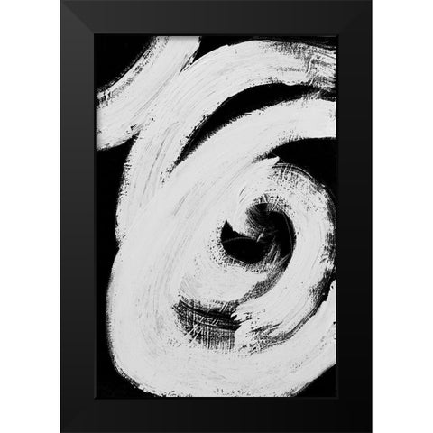 Loosely Intertwined I Black Modern Wood Framed Art Print by Pattinian, Merri