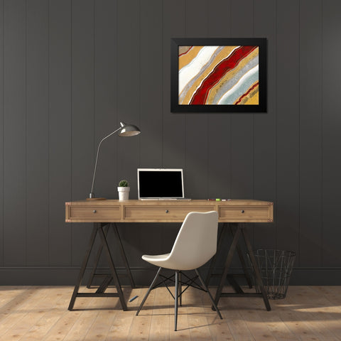 Red Earth I Black Modern Wood Framed Art Print by Hakimipour, Tiffany