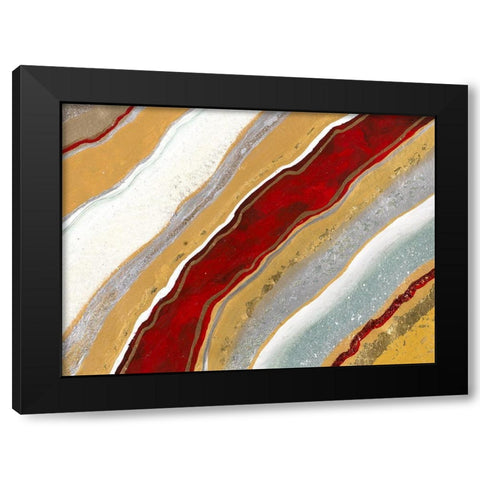 Red Earth I Black Modern Wood Framed Art Print by Hakimipour, Tiffany