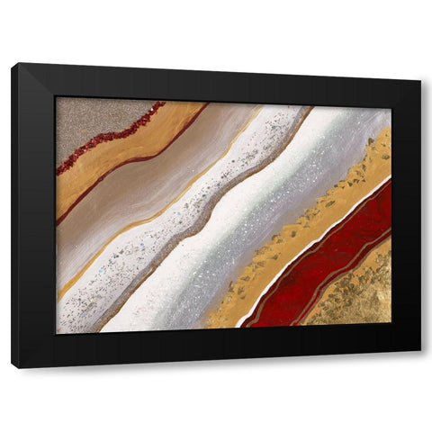 Red Earth II Black Modern Wood Framed Art Print by Hakimipour, Tiffany