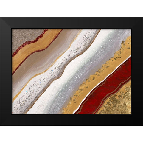 Red Earth II Black Modern Wood Framed Art Print by Hakimipour, Tiffany