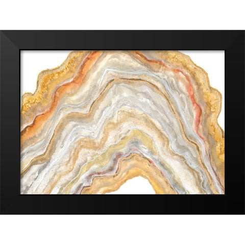 Agate Rainbow I Black Modern Wood Framed Art Print by Hakimipour, Tiffany