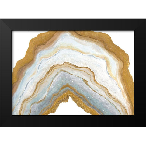 Agate Rainbow II Black Modern Wood Framed Art Print by Hakimipour, Tiffany