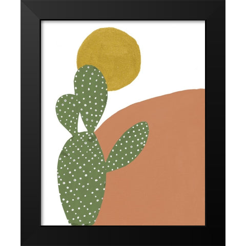 Terracotta Desert I Black Modern Wood Framed Art Print by Pinto, Patricia