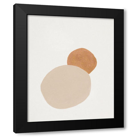 Sunset Abstract Black Modern Wood Framed Art Print by Pinto, Patricia