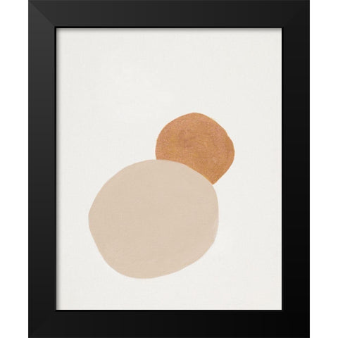 Sunset Abstract Black Modern Wood Framed Art Print by Pinto, Patricia