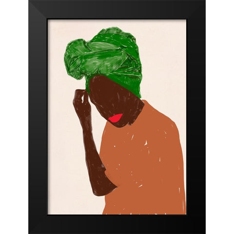 Ethnic Beauty I Black Modern Wood Framed Art Print by Navas, Emily