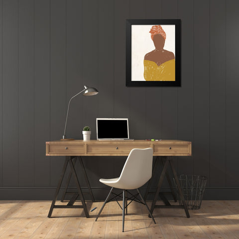 Ethnic Beauty II Black Modern Wood Framed Art Print by Navas, Emily